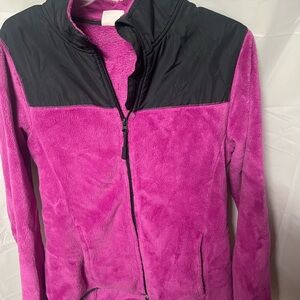 Danskin Magenta and Black Fleece Jacket